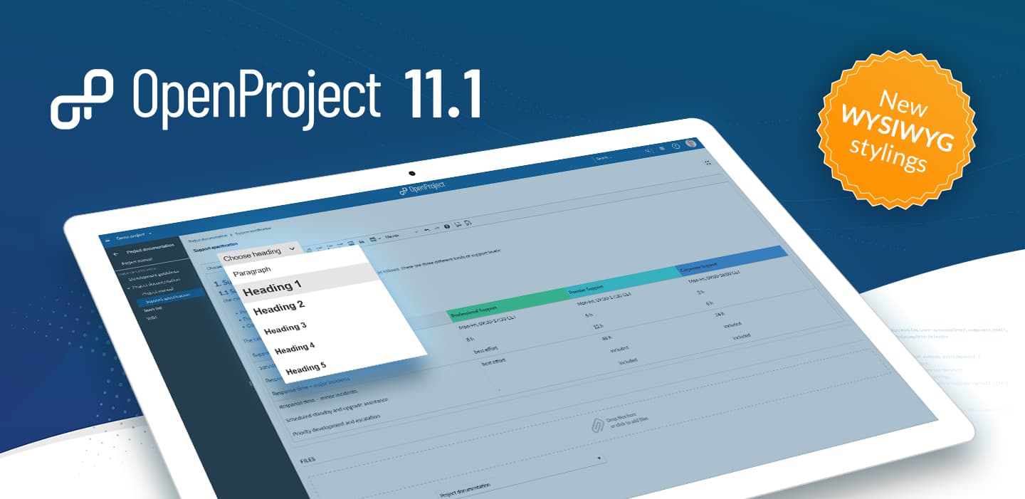 OpenProject 11.1: new styling for WYSIWYG text editor, aggregated milestones, collapse button for groups OpenProject 11.1: new styling for WYSIWYG text editor, aggregated milestones, collapse button for groups
