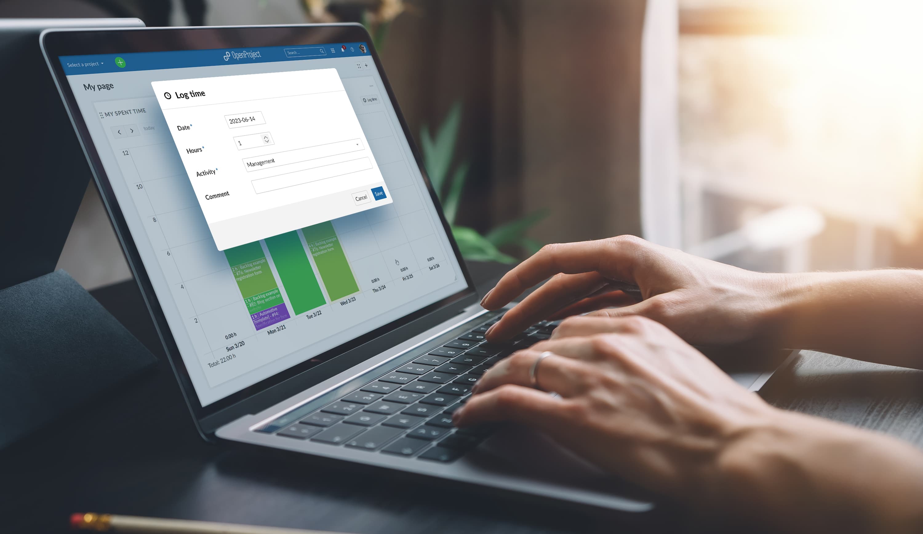 Record working time and manage projects – in one system Record working time and manage projects – in one system