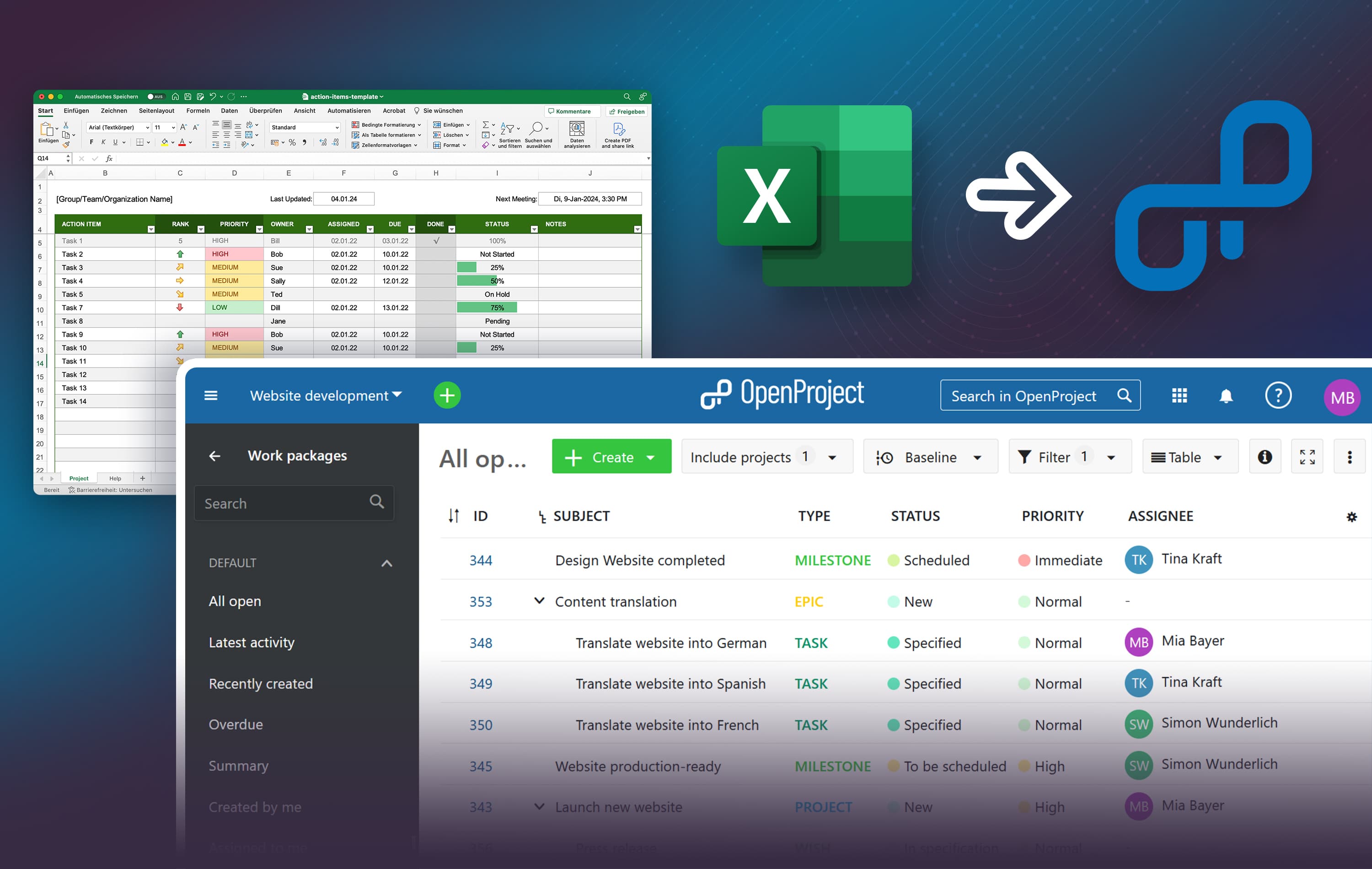 OpenProject: The collaborative Excel alternative for project management OpenProject: The collaborative Excel alternative for project management