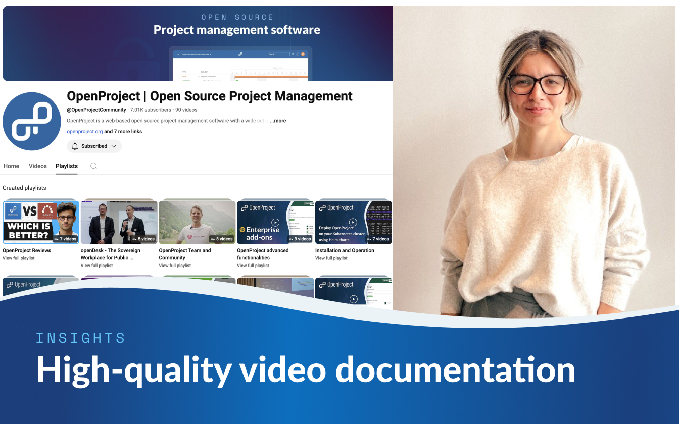High-quality documentation and videos: Insights from OpenProject’s video producer