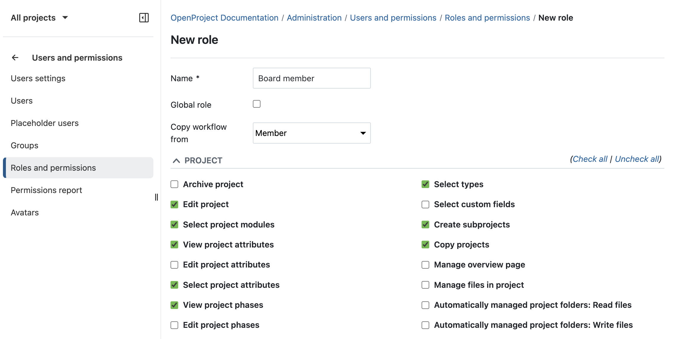 Siga el proceso PRINCE2 con OpenProject: Dirija un proyecto definiendo funciones y permisos