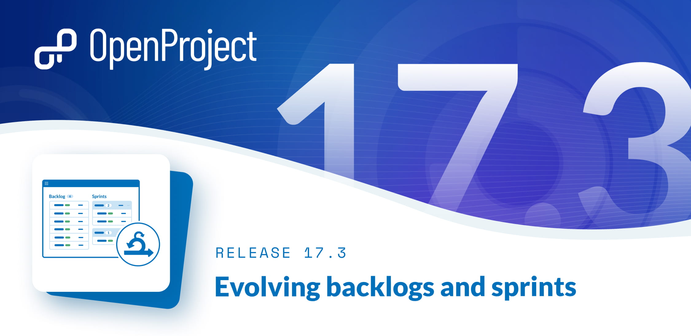 OpenProject 17.3: Evolving agile with backlogs and sprints