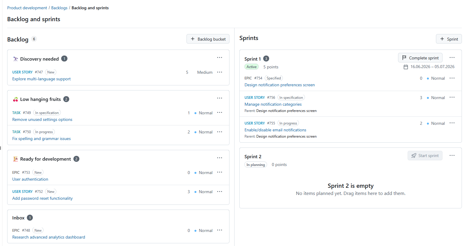 How to use Backlog buckets in OpenProject to easily structure and manage your backlog How to use Backlog buckets in OpenProject to easily structure and manage your backlog