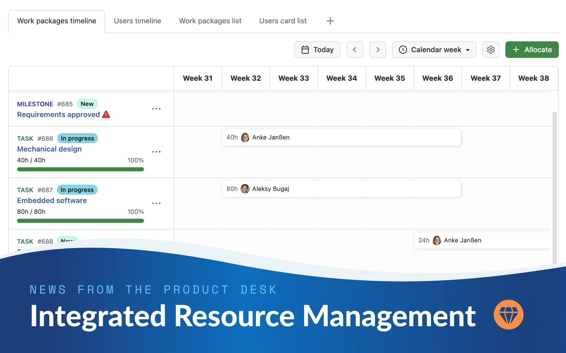 Planning work is only half the job: Resource management comes to OpenProject 17.7