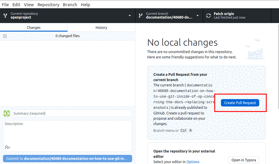 Create a pull request