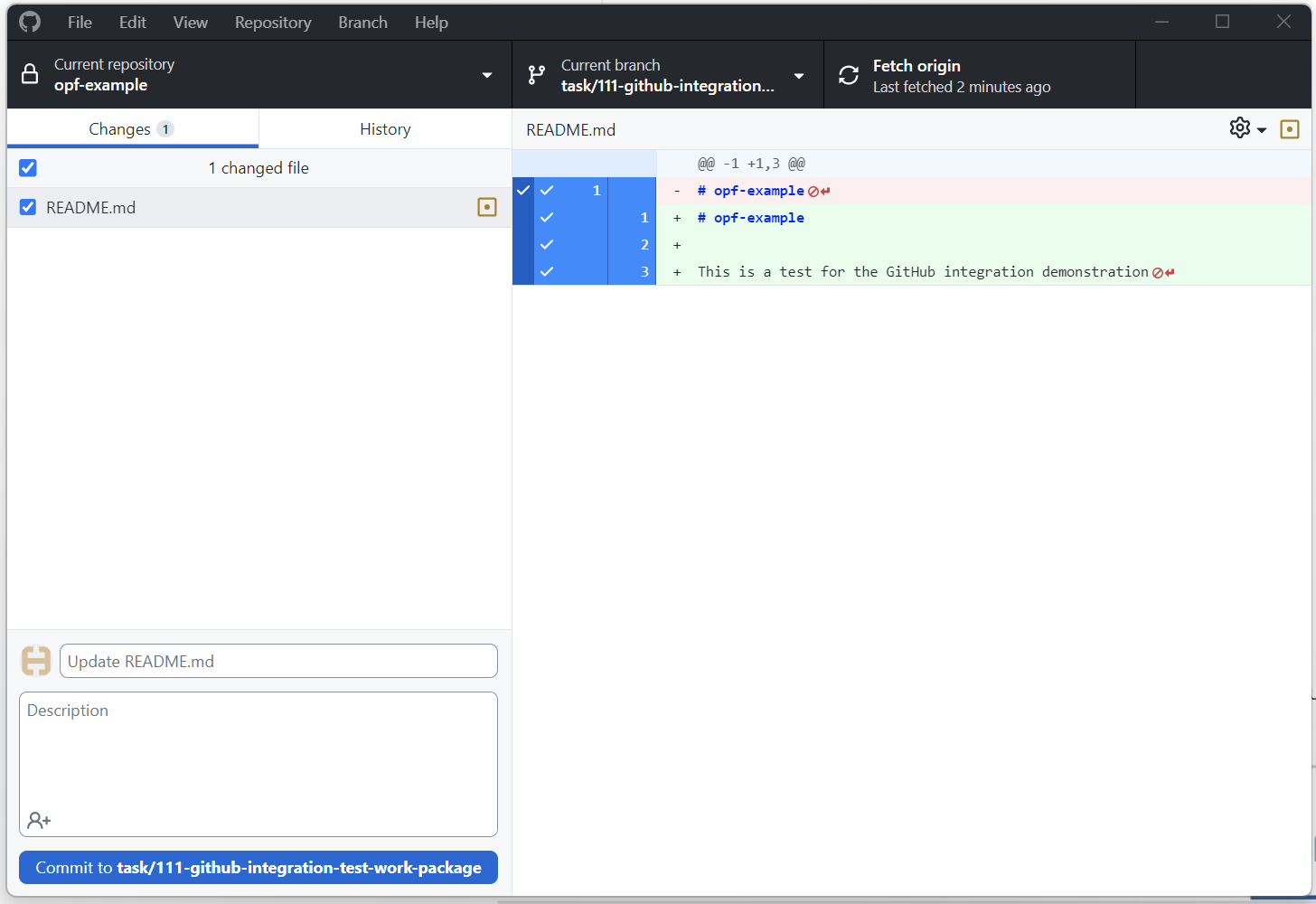 GitHub changes