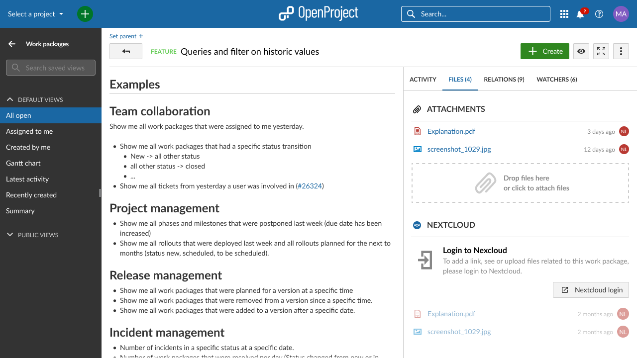 Erreur de connexion dans OpenProject