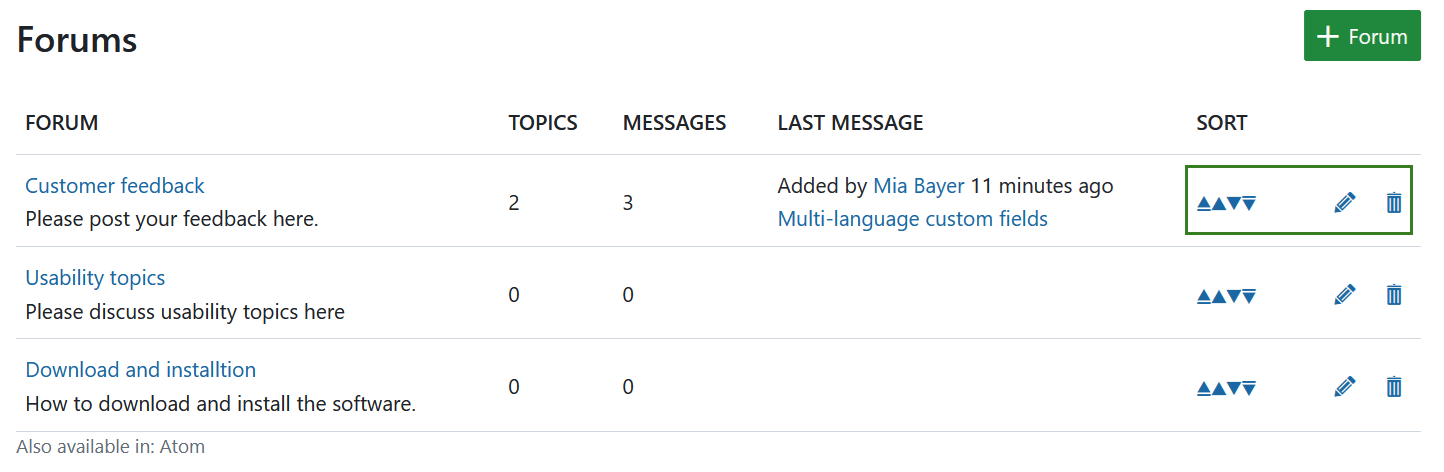 Gérer les forums dans OpenProject