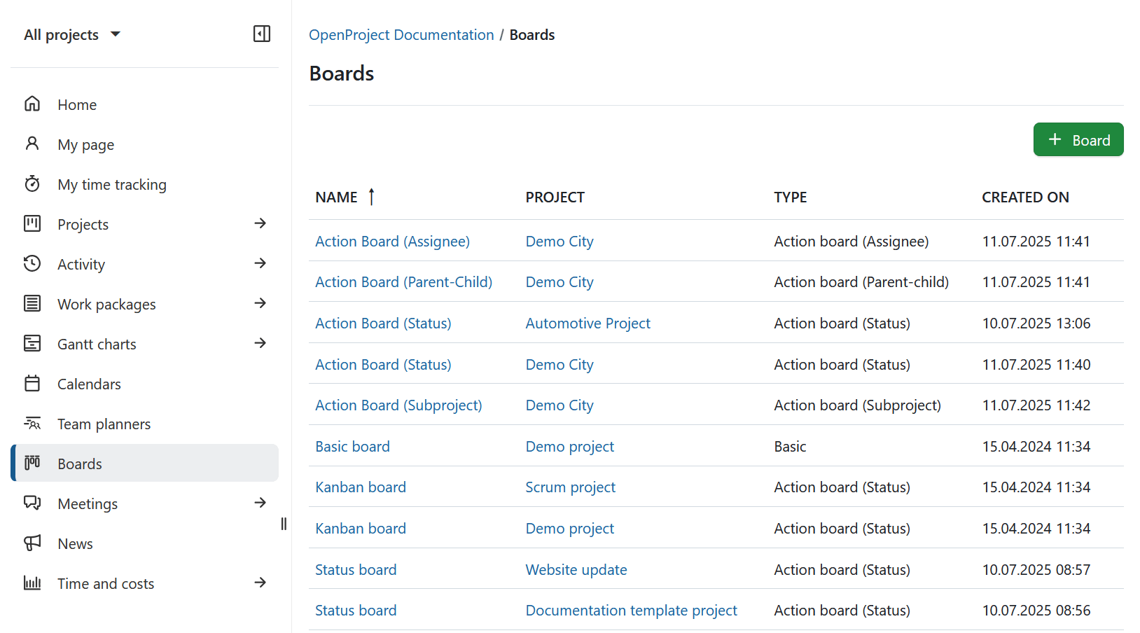 Le module global des tableaux