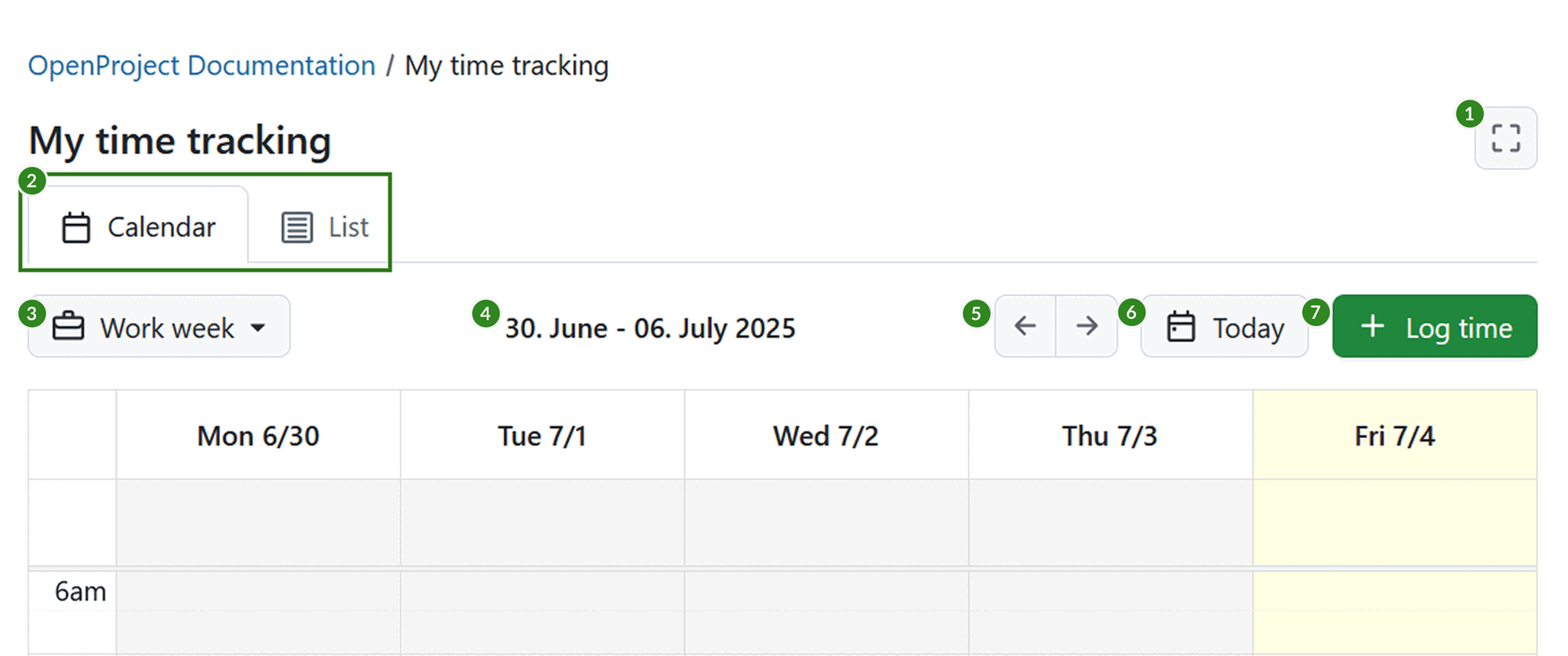 Explicação dos filtros do módulo O meu controlo de tempo