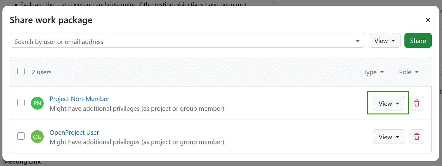 Rol de paquete de trabajo compartido