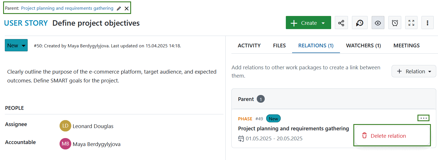 cambiar paquete de trabajo principal