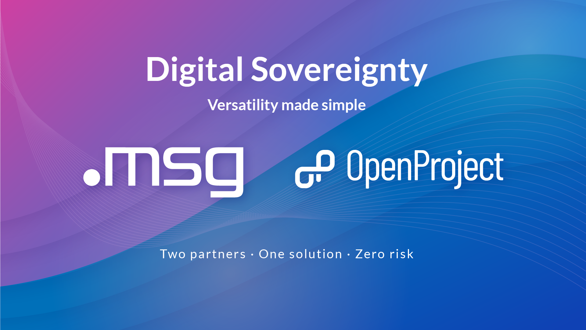 Open source and msg partnership